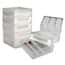 Cole-Parmer Gridless Freezer Box, PP, No Dividers, Clear; 5/Pk