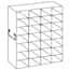Cole-Parmer Upright Freezer Rack for Standard 2" Boxes, 4 x 7 Array