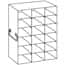 Cole-Parmer Upright Freezer Rack for Standard 2" Boxes, 3 x 6 Array
