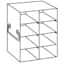 Cole-Parmer Upright Freezer Rack for Standard 2" Boxes, 2 x 4 Array