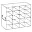 Cole-Parmer Upright Freezer Rack for Standard 3" Boxes, 4 x 5 Array