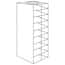 Cole-Parmer Vertical/Chest Freezer Rack for Standard 3" Boxes, 9 box capacity
