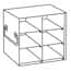 Cole-Parmer Upright Freezer Rack for Large 2" Boxes & 100-Cell Cryoboxes, 2 x 3 Array