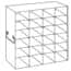 Cole-Parmer Upright Freezer Rack for Large 2" Boxes & 100-Cell Cryoboxes, 4 x 6 Array