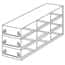 Cole-Parmer Upright Freezer Drawer Rack for 96/384-Well Plates, 96-Well Boxes, or Boxes w/ 2 1/8" Max H, 3 x 3 Array