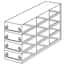 Cole-Parmer Upright Freezer Drawer Rack for 96/384-Well Plates, 96-Well Boxes, or Boxes w/ 2 1/8" Max H, 3 x 4 Array