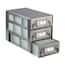 Cole-Parmer Upright Freezer Drawer Rack for 96 Deep-Well Plates or 1 3/4" Max H Boxes, 3 x 3 Array