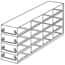Cole-Parmer Upright Freezer Drawer Rack for 96 Deep-Well Plates or 1 3/4" Max H Boxes, 4 x 4 Array