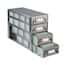Cole-Parmer Upright Freezer Drawer Rack for 96 Deep-Well Plates or 1 3/4" Max H Boxes, 4 x 4 Array