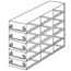 Cole-Parmer Upright Freezer Drawer Rack for Standard 2" Boxes, 3 x 5 Array