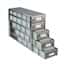 Cole-Parmer Upright Freezer Drawer Rack for 96 Deep-Well Plates or 1 3/4" Max H Boxes, 5 x 5 Array