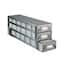Cole-Parmer Upright Freezer Drawer Rack for 96 Deep-Well Plates or 1 3/4" Max H Boxes, 6 x 3 Array