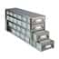 Cole-Parmer Upright Freezer Drawer Rack for 96 Deep-Well Plates or 1 3/4" Max H Boxes, 6 x 4 Array
