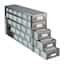 Cole-Parmer Upright Freezer Drawer Rack for 96 Deep-Well Plates or 1 3/4" Max H Boxes, 6 x 5 Array