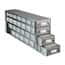 Cole-Parmer Upright Freezer Drawer Rack for 96 Deep-Well Plates or 1 3/4" Max H Boxes, 7 x 4 Array