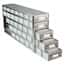 Cole-Parmer Upright Freezer Drawer Rack for 96 Deep-Well Plates or 1 3/4" Max H Boxes, 7 x 5 Array