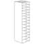 Cole-Parmer Vertical Freezer Rack for 96 Deep-Well Microtiter Plates or Boxes w/ 1 3/4" Max H, 14 plate or box capacity