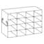 Cole-Parmer Upright Freezer Rack for 25-Place Slide Boxes, 4 x 4 Array