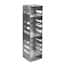 Cole-Parmer Vertical/Chest Aluminum Rack for Standard 2" Boxes, 11 box capacity
