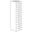 Cole-Parmer Vertical/Chest Aluminum Rack for Standard 2" Boxes, 14 box capacity