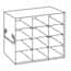 Cole-Parmer Upright Freezer Eco-Rack for Standard 3" Boxes, 3 x 4 Array