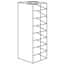 Cole-Parmer Vertical/Chest Aluminum Rack for Standard 3" Boxes, 8 box capacity