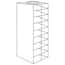 Cole-Parmer Vertical/Chest Aluminum Rack for Standard 3" Boxes, 9 box capacity