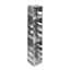 Cole-Parmer Vertical/Chest Aluminum Rack for Standard 3" Boxes, 10 box capacity