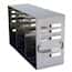 Cole-Parmer Adjustable Upright Freezer Rack for Standard 2" & 3" Boxes; holds (15) 2", (6) 3", or (9) 2"+(3) 3" boxes