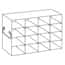 Cole-Parmer Adjustable Upright Freezer Rack for Standard 2" & 3" Boxes; holds (16) 2", (8) 3", or (8) 2"+(4) 3" boxes