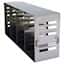 Cole-Parmer Adjustable Upright Freezer Rack for Standard 2" & 3" Boxes; holds (20) 2", (8) 3", or (12) 2"+(4) 3" boxes