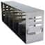 Cole-Parmer Adjustable Upright Freezer Rack for Standard 2" & 3" Boxes; holds (20) 2", (10) 3", or (10) 2"+(5) 3" boxes