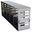 Cole-Parmer Adjustable Upright Freezer Rack for Standard 2" & 3" Boxes; holds (25) 2", (10) 3", or (15) 2"+(5) 3" boxes