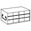 Cole-Parmer Upright Freezer Rack for 50-Cell 0.5 mL Microtube Boxes, 2 x 3 x 2 Array