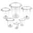 Cole-Parmer Tri-Corner Beakers, Assortment Pack, PP; 30/PK