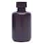 Cole-Parmer Amber Narrow-Mouth Plastic Bottle, HDPE, 125mL (4oz); 12/PK