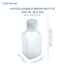 Cole-Parmer Autoclavable Media Bottles, Square Plastic, PPCO, 250 mL (8.5 oz); 12/Pk