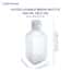 Cole-Parmer Autoclavable Media Bottles, Square Plastic, PPCO, 500 mL (16.9 oz); 12/Pk
