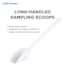 Cole-Parmer Long-Handled Lab Sampling Scoops, HDPE, 100 mL (3.38 oz); 50/PK