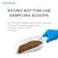 Cole-Parmer Round-Bottom Lab Sampling Scoops, HDPE, 500 mL (16.9 oz); 5/CS