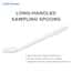Cole-Parmer Angled, Long Handled Lab Sampling Spoons, HDPE, 10 mL (0.34 oz); 100/PK