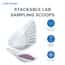 Cole-Parmer Stackable Lab Sampling Scoops, Polypropylene, 250 mL (8.45 oz); 12/PK