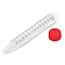 Cole-Parmer Centrifuge Tubes, Sterile, Red Cap, Polypropylene, Conical-Bottom, 15 mL; 25/ Rack, 20 Racks/CS