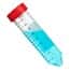 Cole-Parmer Centrifuge Tubes, Non-Sterile, Red Cap, Polypropylene, Conical-Bottom, 50 mL; 500/CS