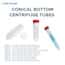 Cole-Parmer Centrifuge Tubes, Non-Sterile, Red Cap, Polypropylene, Conical-Bottom, 50 mL; 50/Bag, 500/CS