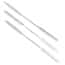 Cole-Parmer Nickel/SS Lab Spatulas with 1.5" Flat Tapered x 1.75" Rounded Ends; 3/PK