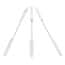 Cole-Parmer Nickel/SS Lab Spatulas with 1.5" Flat Tapered x 1.75" Rounded Ends; 3/PK