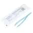 Cole-Parmer Sterile Polystyrene Plastic Lab Forceps/Tweezers, Serrated Blunt Tips, 12.2 cm L (4.8”); 100/PK