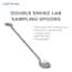 Cole-Parmer Double-Ended Lab Sampling Spoons, 304 Stainless Steel, 2 mL and 8 mL