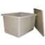 Rectangular Mobile Tub with Lid, LDPE, 54 Gal